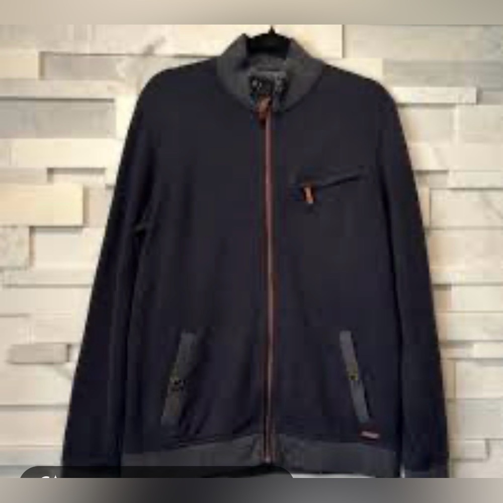 Ted Baker London 'Zipbev' Funnel Neck Full Zip Sweater jacket
